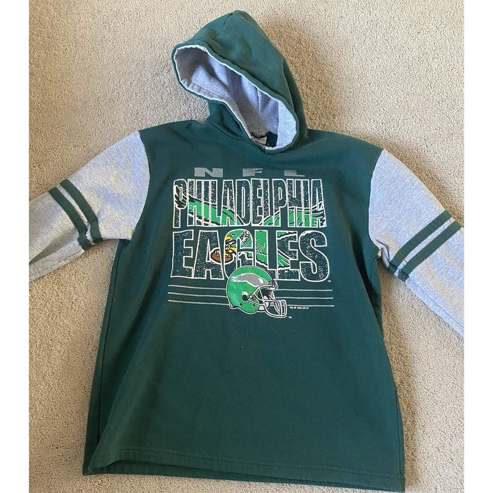1994 Philadelphia Eagles NFL Hoody Sweatshirt Size XL Youth Vintage